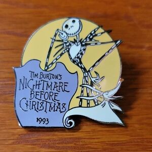 Disney Black and Silver Mickey Pattern Pin